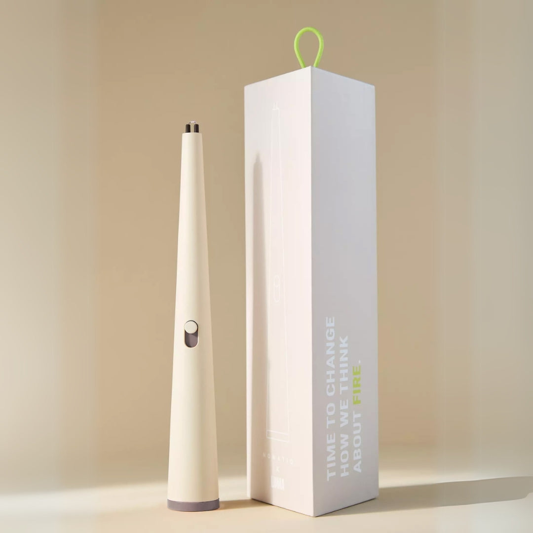 Ritual Set 1 - Flume Lighter (Sandstone) + Arenal Candle (Grey)